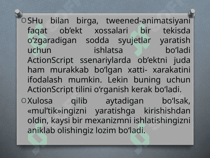 ANIMATSIYALAR HOSIL QILISH 6
