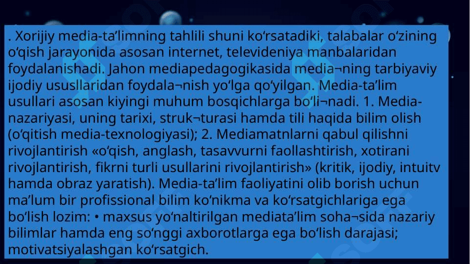 Bugungi kunda mediata'limning dolzarbligi 4