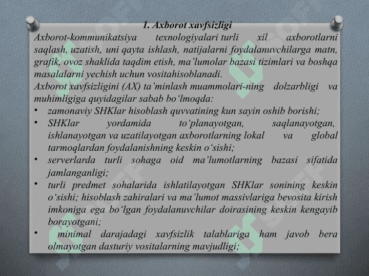 IQTISODIY AXBOROT TIZIMLARIDA AXBOROTLARNI HIMOYALASH USULLARI 2