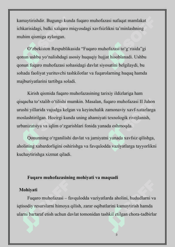 “Fuqaro muhofazasi to‘g‘risida”gi qonun bandlarini o‘rganish 3