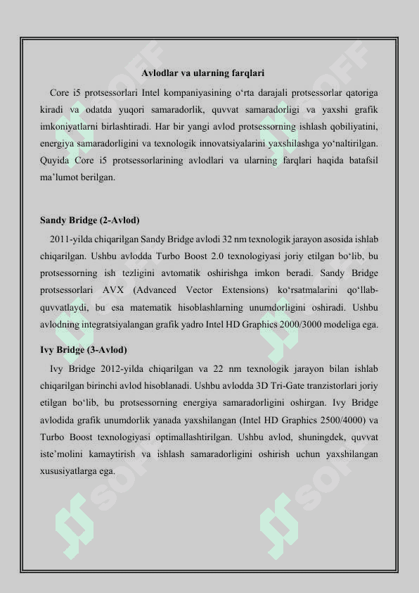INTEL CORE i5 protsessori 8