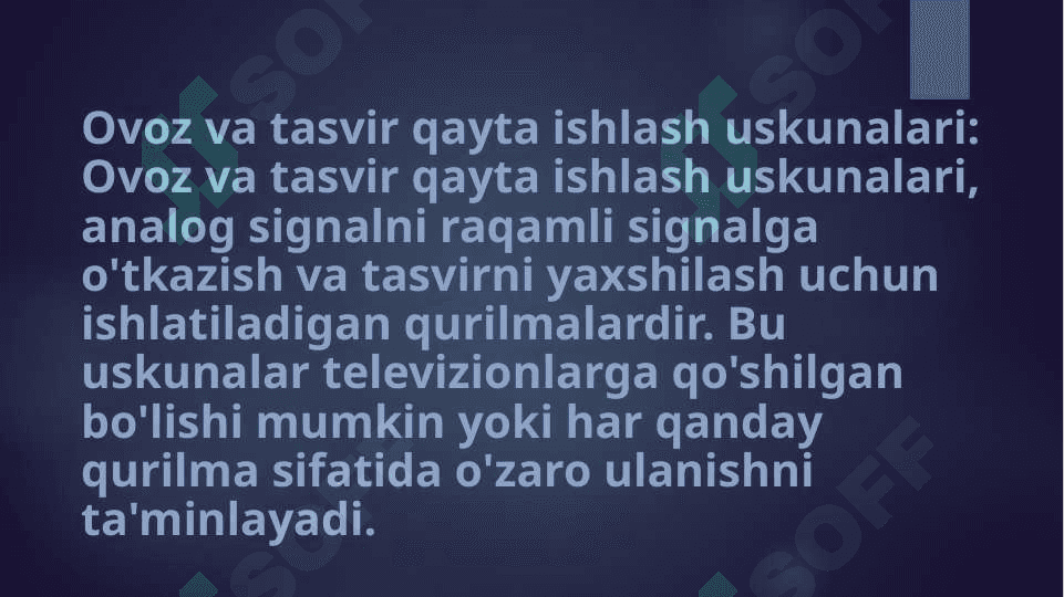 Televizion texnologiyaga asoslangan kurslar 7