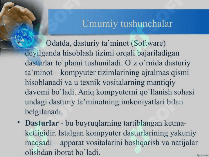 Dasturiy ta’minot 3
