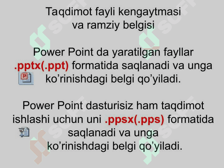 Taqdimot yaratish dasturiPower Point 4