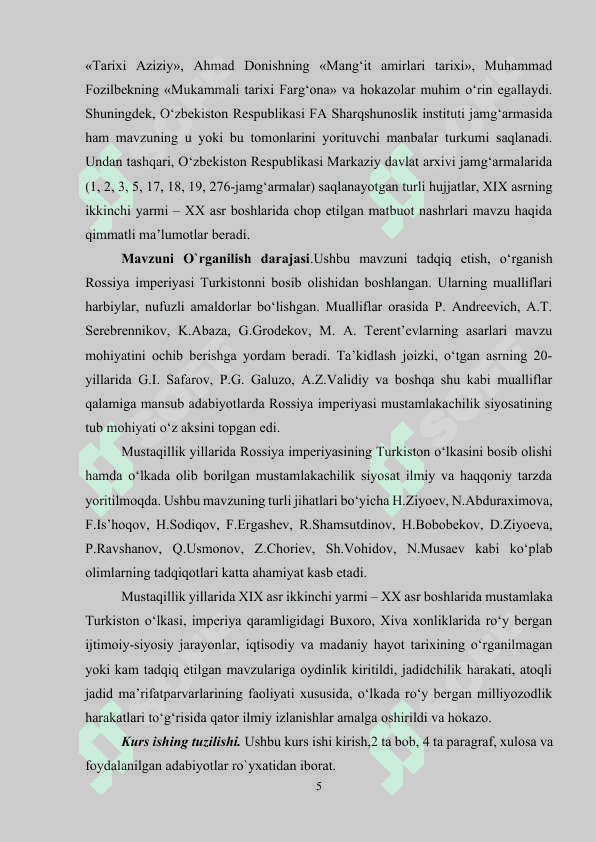 Buxoro Xalq Sovet Respublikasining tashkil topishi 5