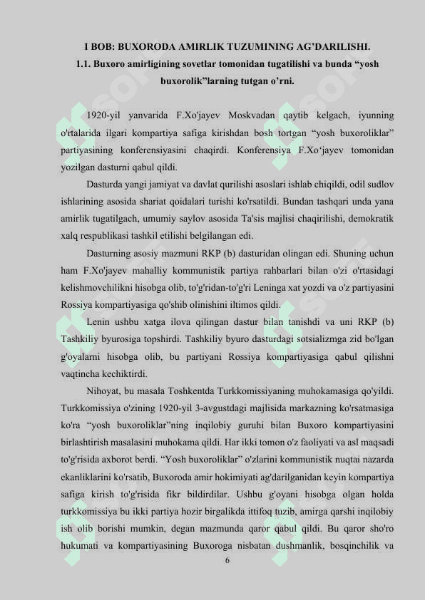 Buxoro Xalq Sovet Respublikasining tashkil topishi 6
