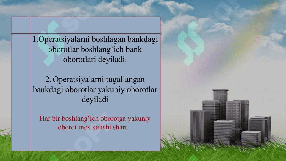 Banklararo hisob-kitoblar   hisobi 7