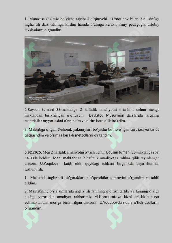 2 haftalik amaliyot ingliz tilidan 2