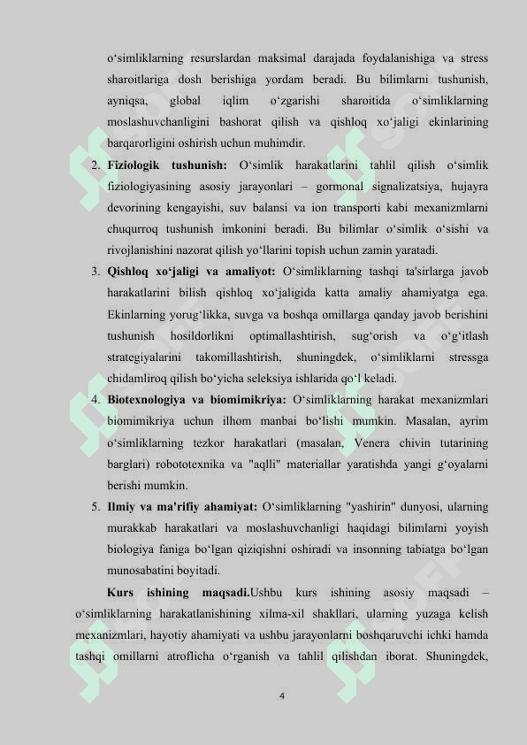 O‘simliklarning harakatlanishi 4