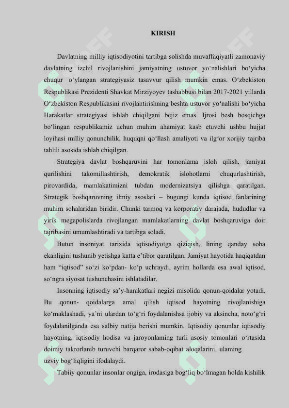 Davlat tomonidan iqtisodiyotni tartibga solishning zamonaviy tendensiyalari va ularni Oʻzbekistonda qoʻllanilishi imkoniyatlari 6