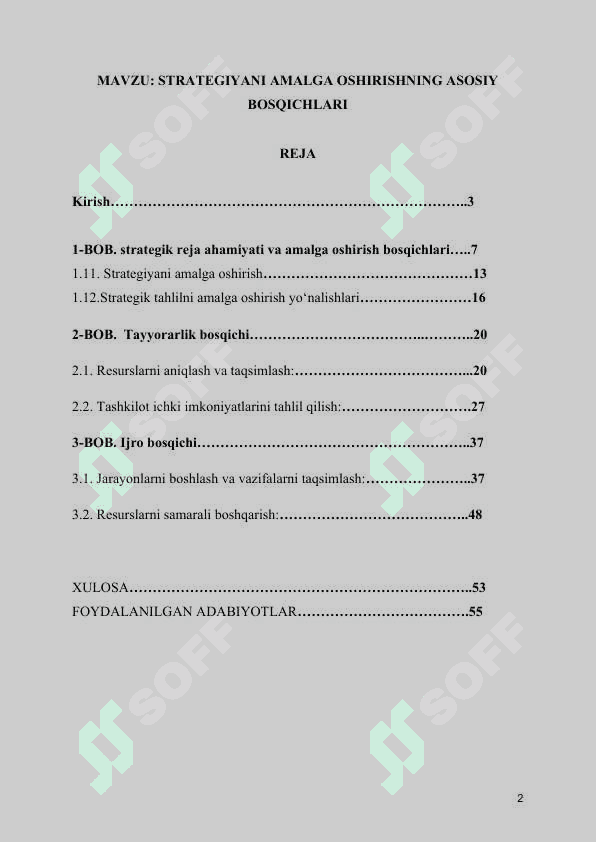 STRATEGIK MENEJMENT “ 2