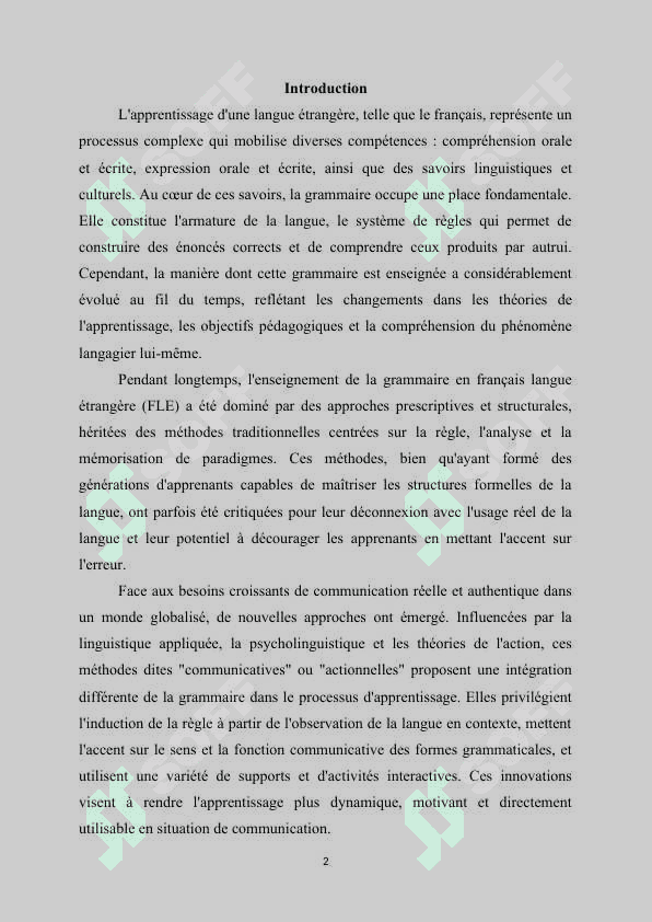 L'intensification de l'apprentissage dans la méthodologie française. 2