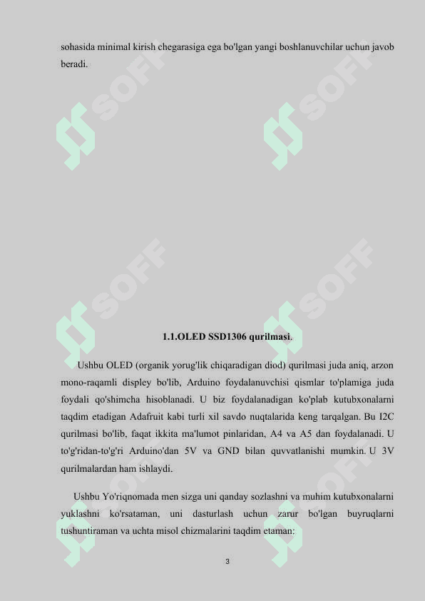 3x3x3 shaklda terilgan led lampalarda svetamuzika dasturini loyixalash va OLED SSD1306 ekranda muzikaga mos grafik tasvir  xosil qilish.” 3