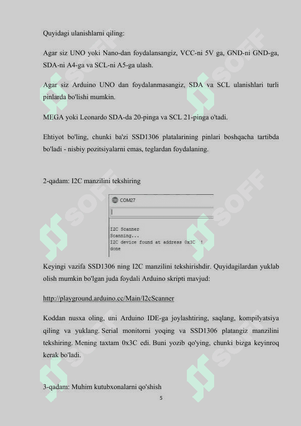 3x3x3 shaklda terilgan led lampalarda svetamuzika dasturini loyixalash va OLED SSD1306 ekranda muzikaga mos grafik tasvir  xosil qilish.” 5