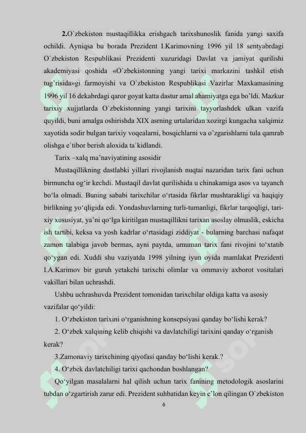 Jadidlar faoliyati tarixining mustaqillik yillarida yoritilishi 6