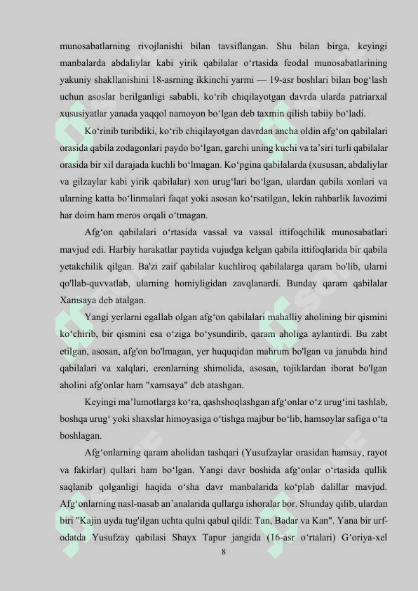 Qadimgi Afgʻoniston tarixiga oid manbalar va adabiyotlar tahlili 8