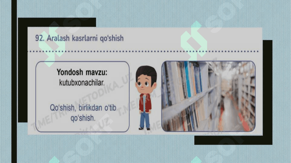 Aralash kasrlarni qo‘shish 2
