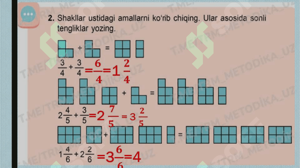Aralash kasrlarni qo‘shish 4