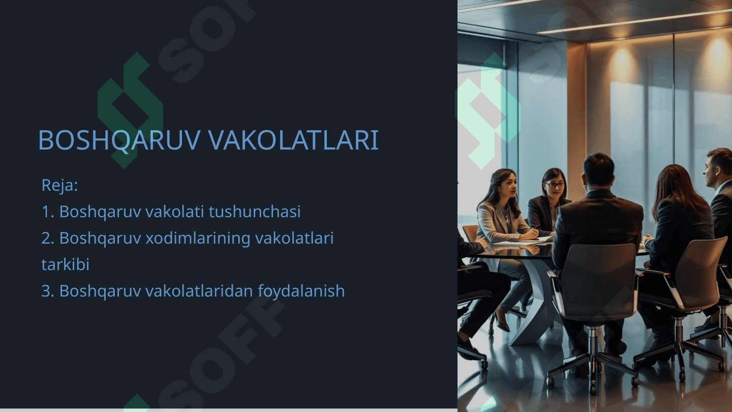 BOSHQARUV VAKOLATLARI 2