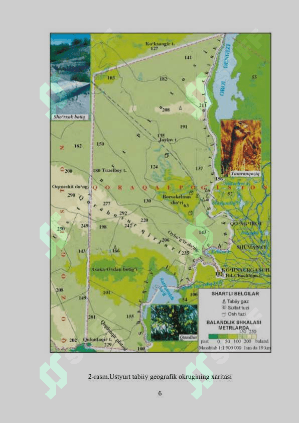 USTYURT TABIIY GEOGRAFIK OKRUGI 6