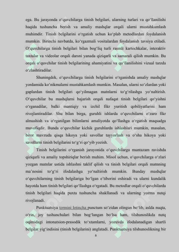 BOSHLANG‘ICH SINFLARDA TINISH BELGILARINI O‘RGATISH METODIKASI 5