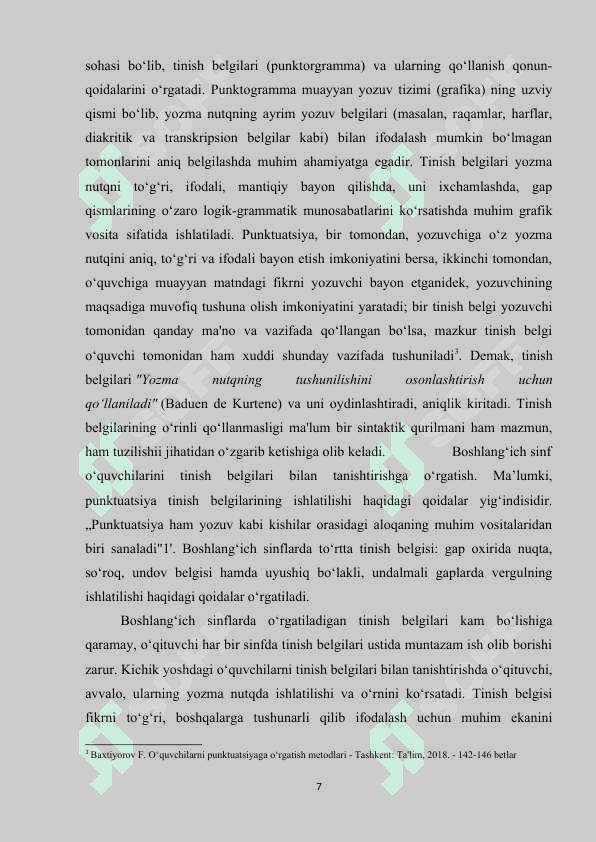 BOSHLANG‘ICH SINFLARDA TINISH BELGILARINI O‘RGATISH METODIKASI 6