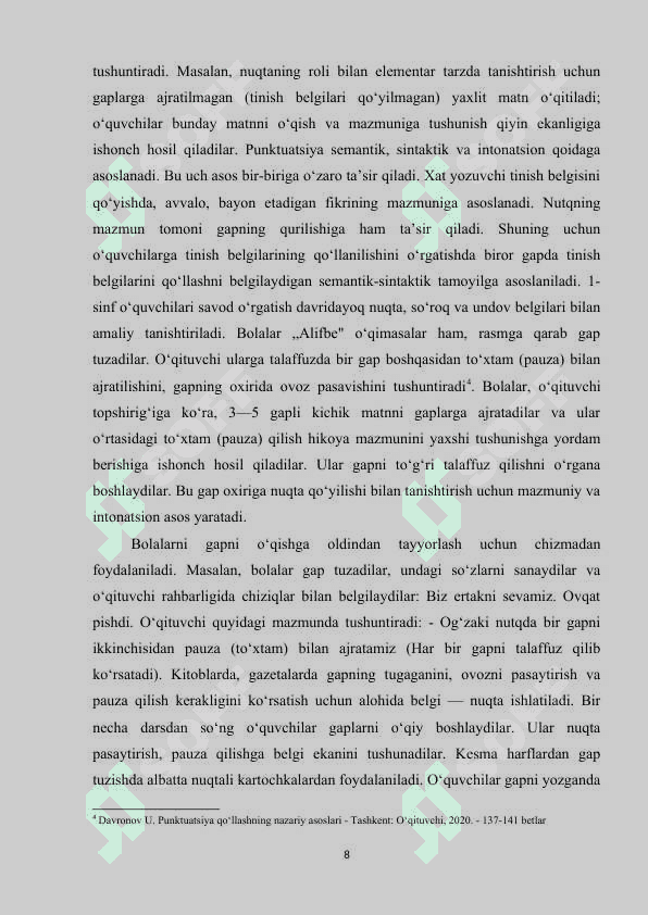 BOSHLANG‘ICH SINFLARDA TINISH BELGILARINI O‘RGATISH METODIKASI 7