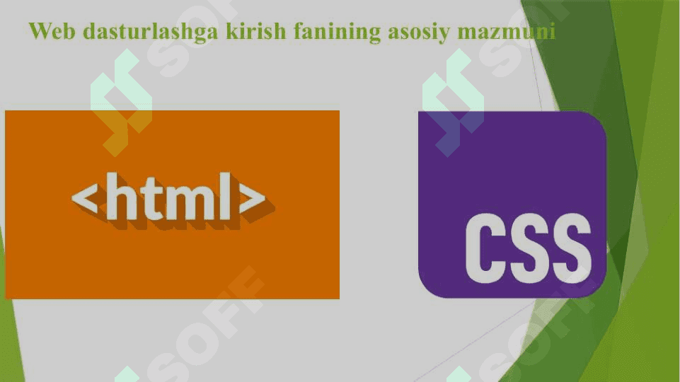 : Web dasturlash 7