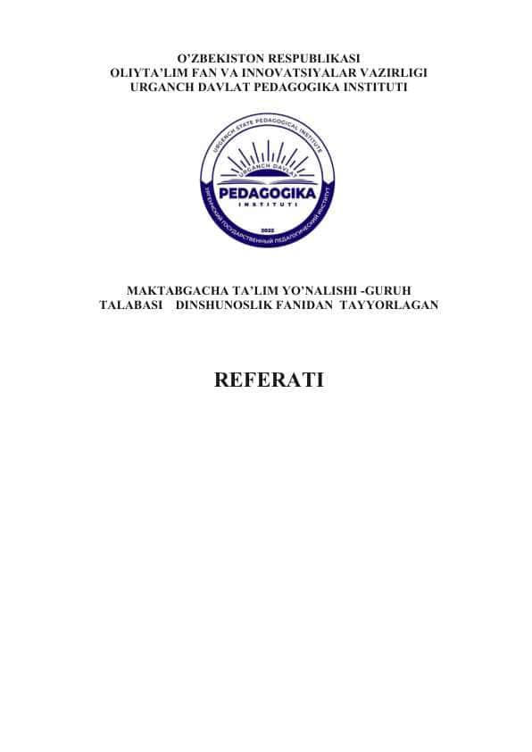 Tasavvuf tushunchasi va uning mohiyati.Tasavvufning kelib chiqishi,mazmuni va rivoji.