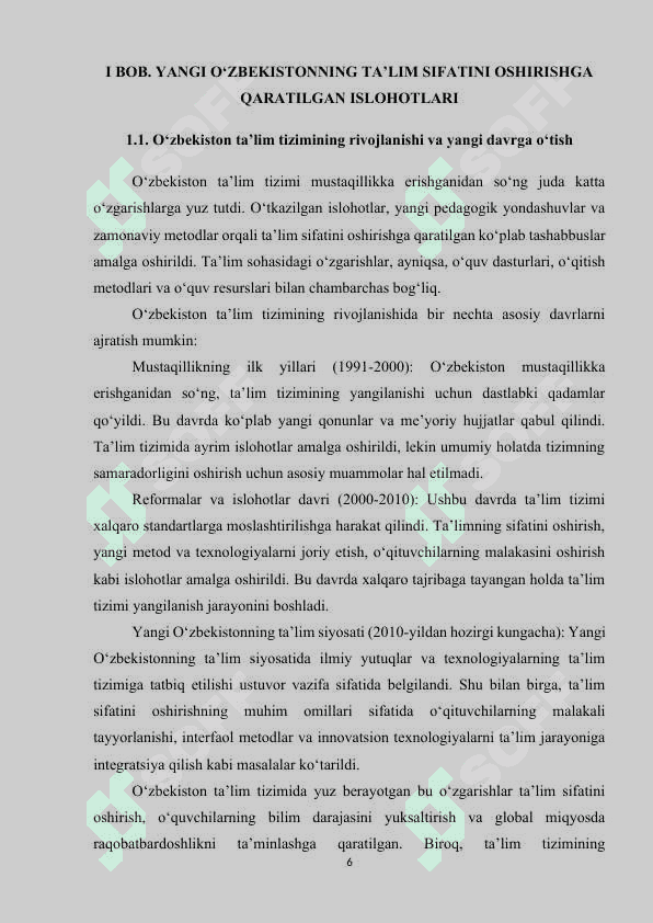 Ta’lim sifatini oshirish — Yangi O‘zbekiston taraqqiyotining yakkayu-yagona to‘g‘ri yo‘lidir 6