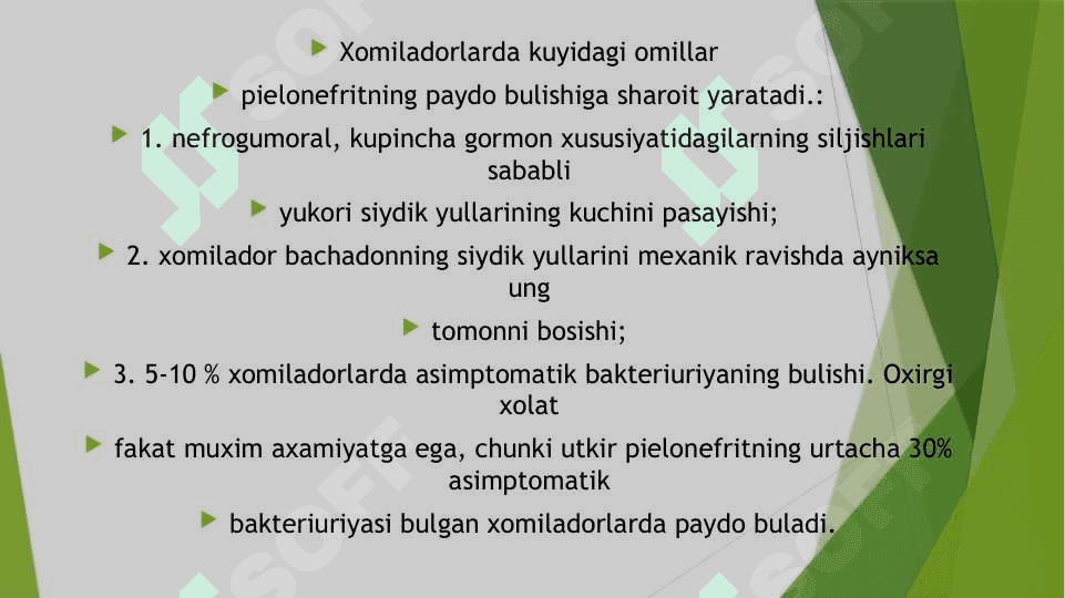 HOMILADORLARDA PIYELONEFRIT 4