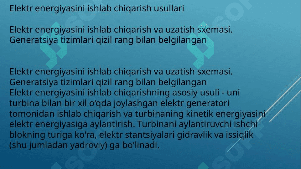 Elektr energiyani ishlab chiqarish 4
