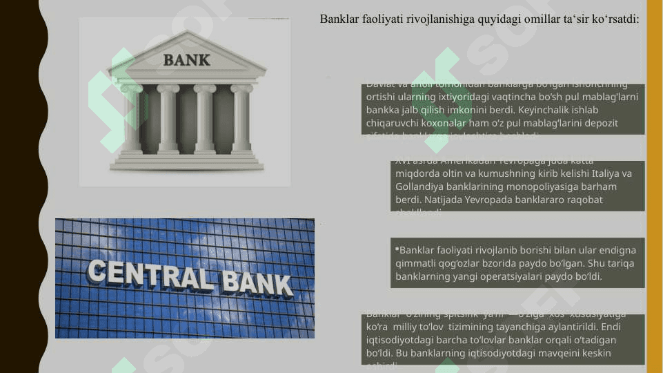 Banklarning kelib chiqishi va bank tizimi 4