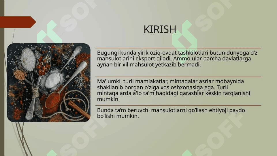 TA'M BERUVCHI MAHSULOTLAR 3