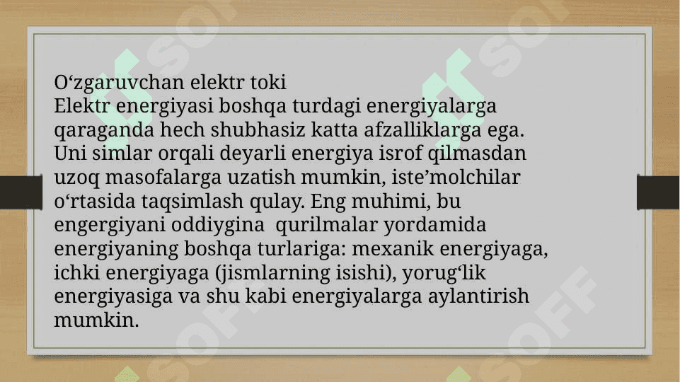 O’zgaruvchan tok qonunlari 3