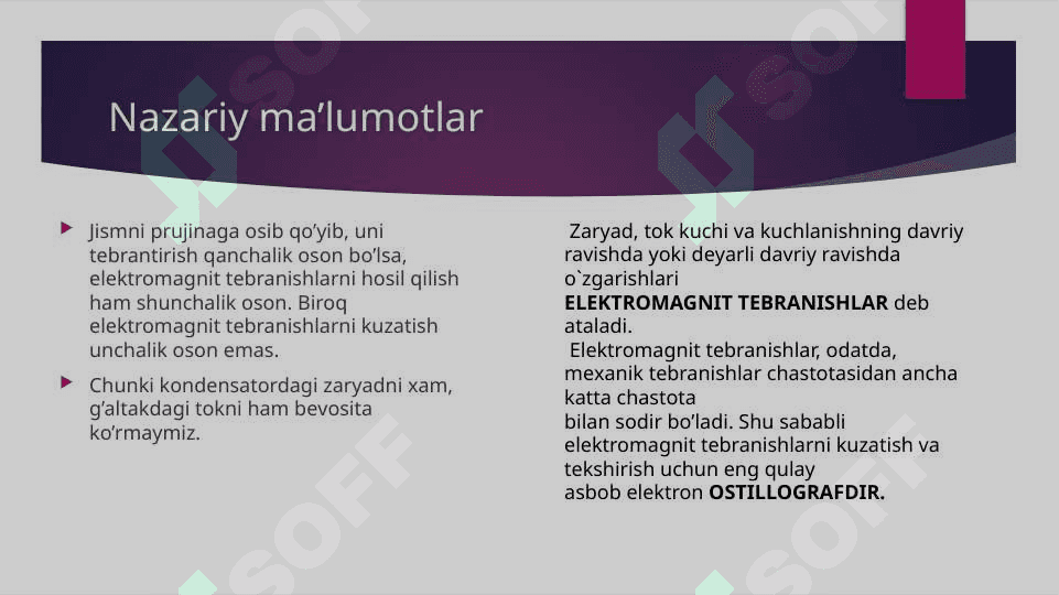 Erkin elektromagnit tebranishlar 2