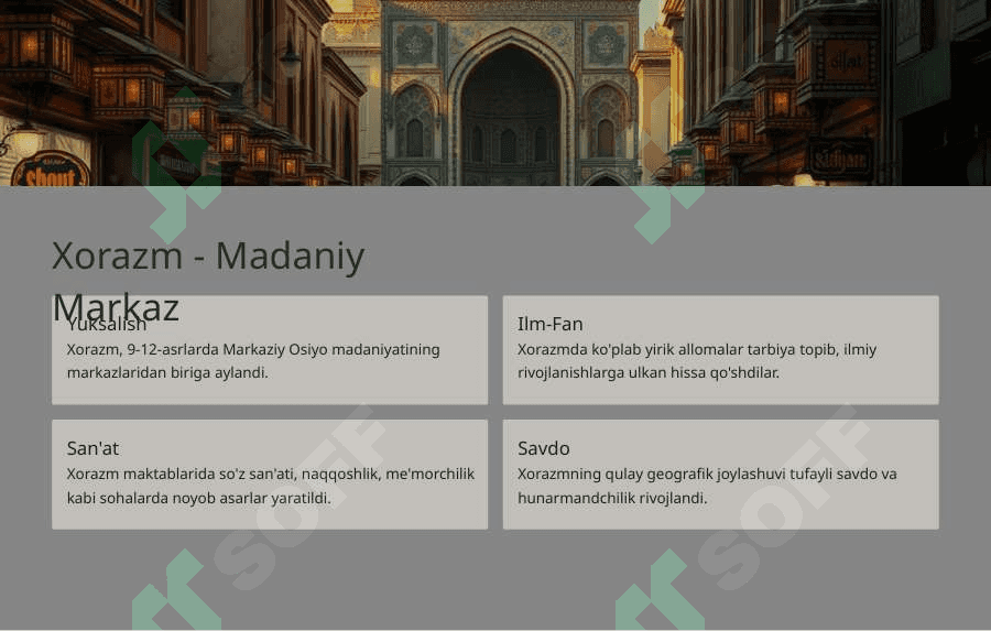 O’rta Osiyo madaniyati  IX-XII asrlarda . 4