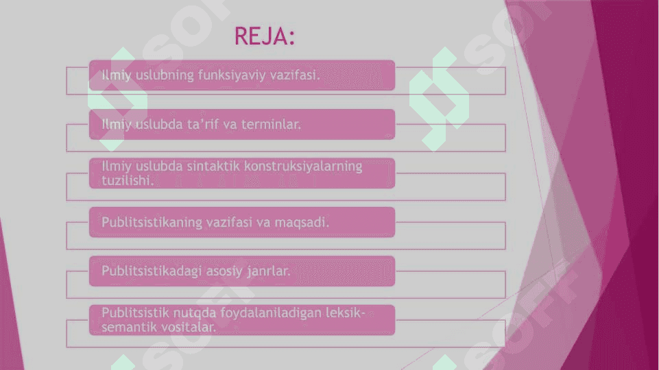 Ilmiy uslub. Publitsistik uslub 2