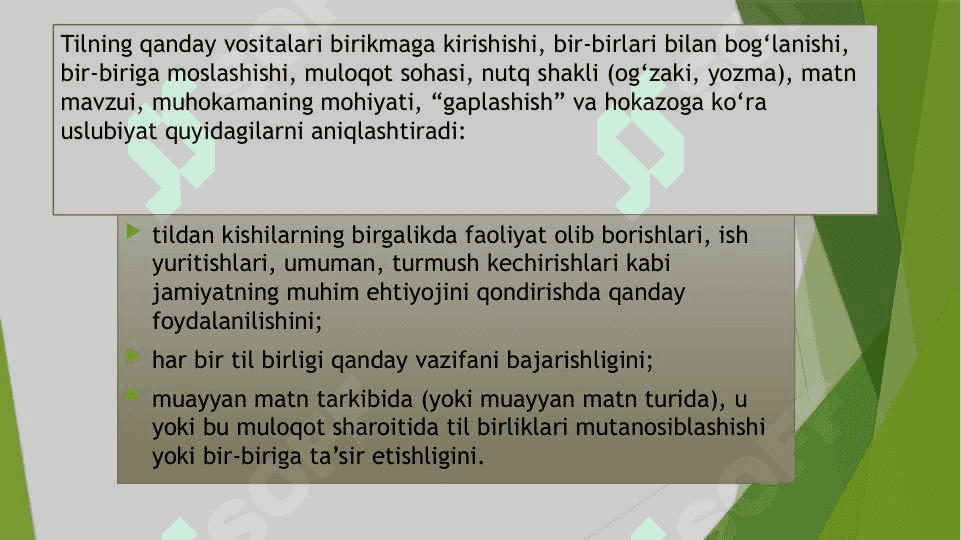Adabiy nutq, uslubiyat 7