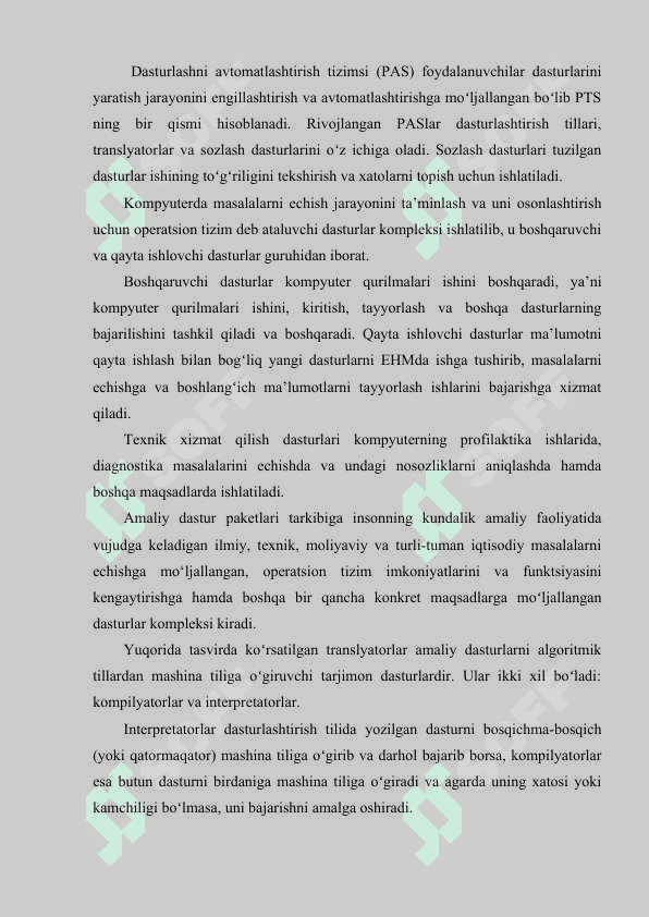 Axborot komplekslarining texnik va dasturiy ta’minoti 6