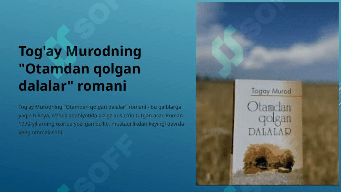 Tog'ay Murodning Otamdan qolgan dalalar romani 3