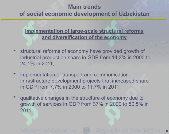 ECONOMIC OF THE REPUBLIC OF UZBEKISTAN 8