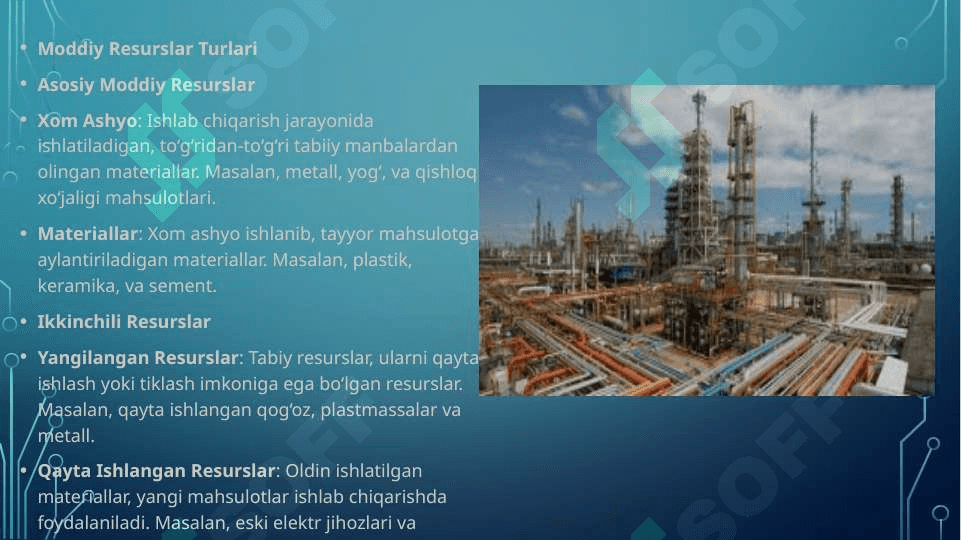 MODDIY RESURSLAR BILAN TA’MINLANGANLIK VA ULARDAN FOYDALANISH TAHLILI 4