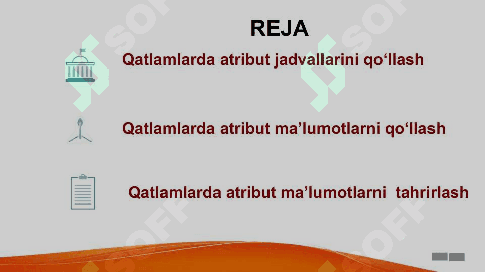Qatlamlarda atribut jadvallarini va ma’lumotlarni qo‘llash 2