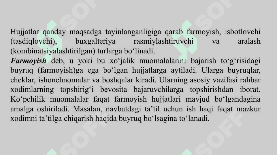 Xo‘jalik muomalarini hujjatlashtirish 4
