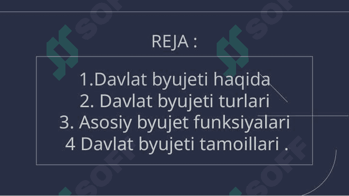 DAVLAT BYUDJETI. 2