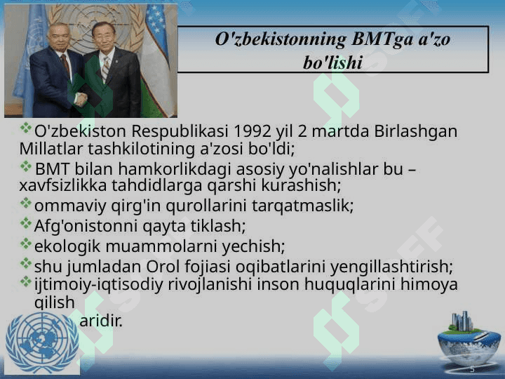 O’zbekistonning jahon iqtisodiyotiga integratsiyalashuvi va tashqi iqtisodiy faoliyati 5