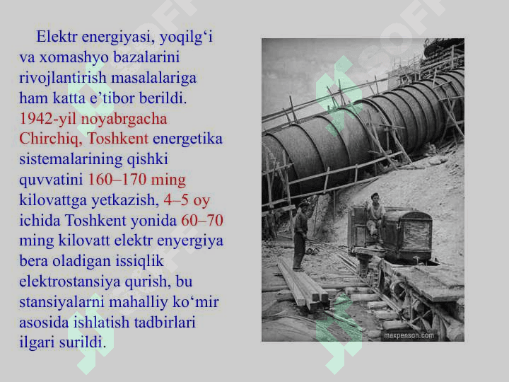 Urush yillarida Oʻzbekiston sanoati va qishloq xoʻjaligi 5