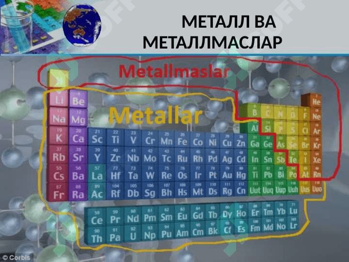 Ayrim metall va metalmaslarning xossalari va ishlatilishi . Айрим металл ва металмасларнинг хоссалари ва ишлатилиши 5