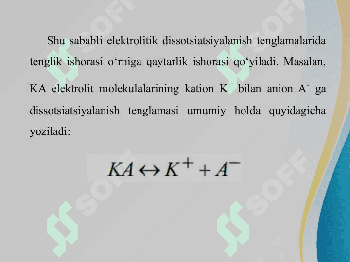 Elektrolit eritmalar . Maruza ppt 6